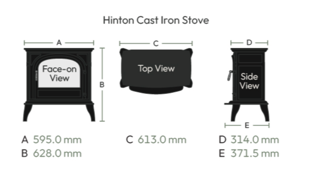 British Fires Hinton Cast Iron Electric Stove