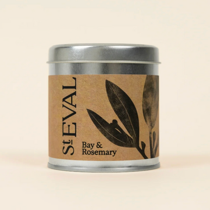 St Eval Bay & Rosemary Scented Tin Candle