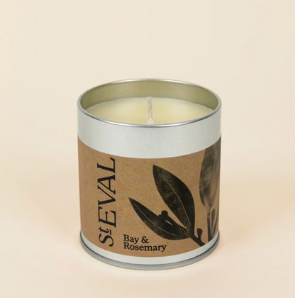 St Eval Bay & Rosemary Scented Tin Candle