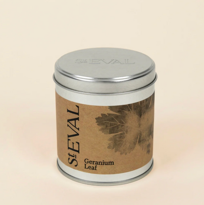 St Eval Geranium Leaf Scented Tin Candle