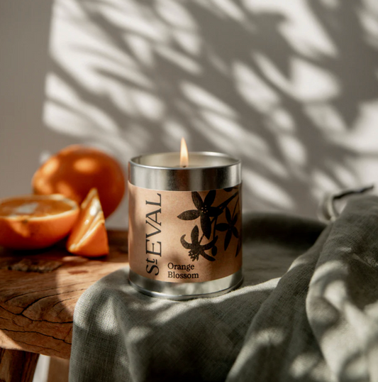 St Eval Orange Blossom Scented Tin Candle