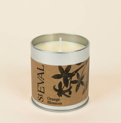 St Eval Orange Blossom Scented Tin Candle