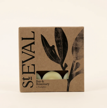 St Eval Bay & Rosemary Scented Tealights