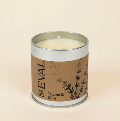 St Eval Thyme & Mint Scented Tin Candle
