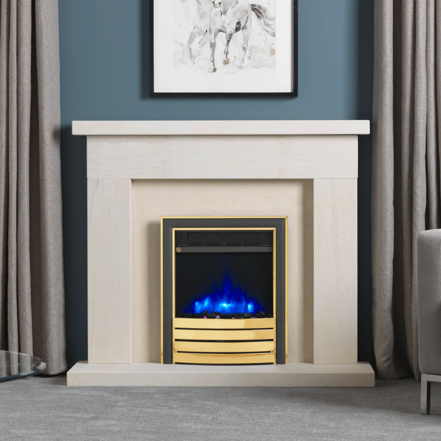 Charlton & Jenrick 4D Ecoflame 16" Hearth Inset Electric Stove