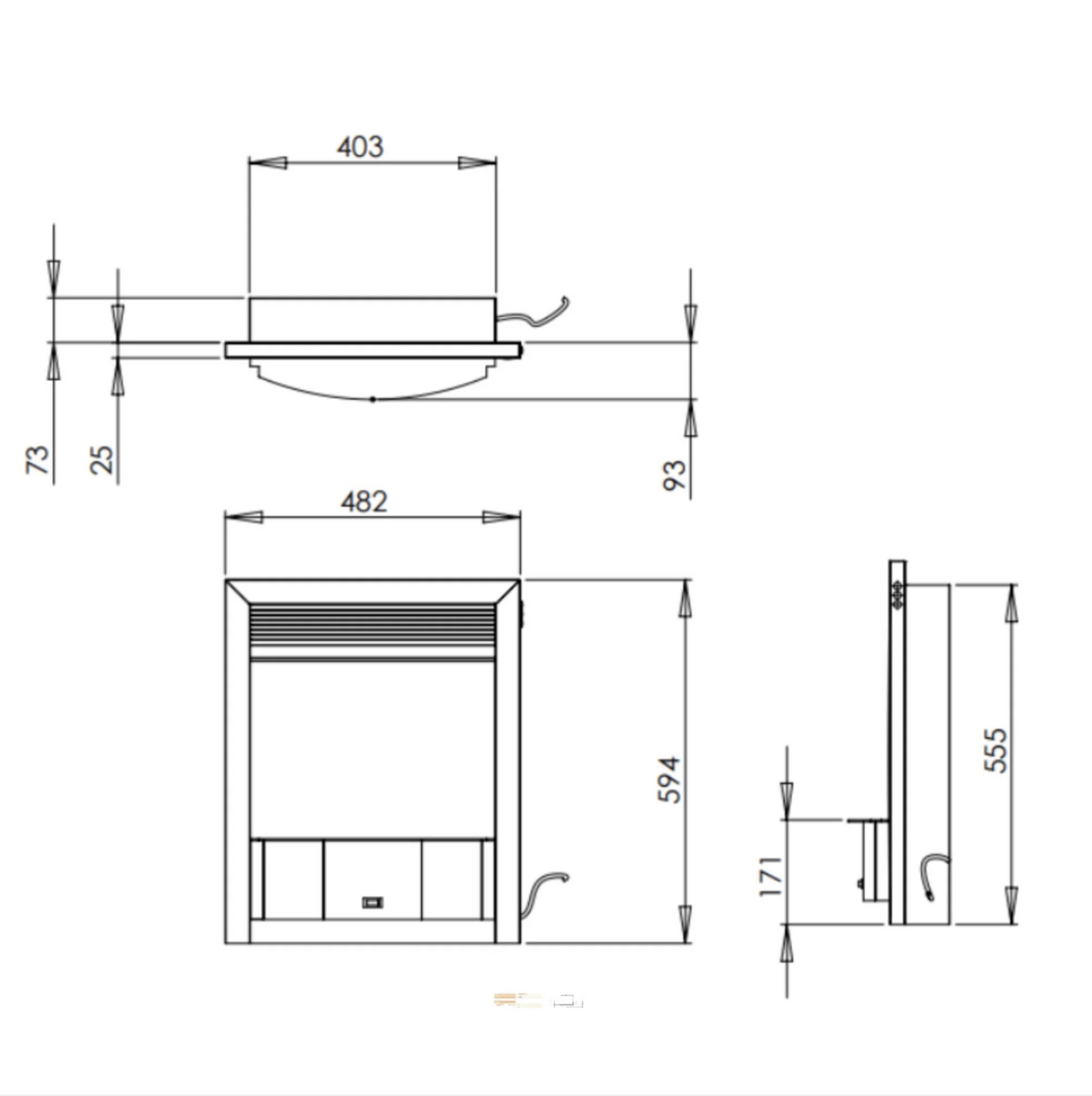 Charlton & Jenrick Opulus RFT™ 16" Inset Electric Stove
