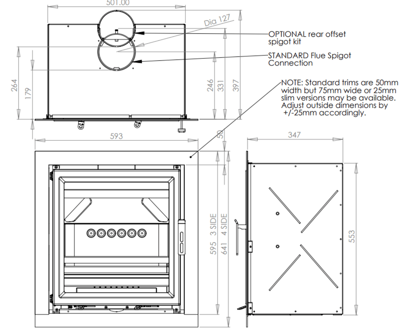 Charlton & Jenrick Fireline Ecostar 5 Inset Stove