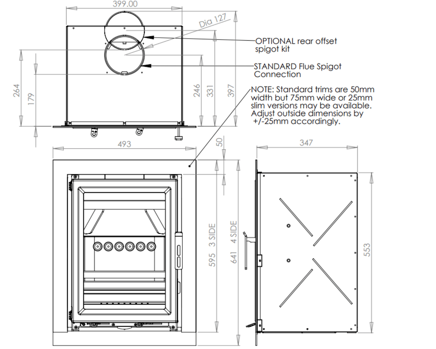 Charlton & Jenrick Fireline Ecostar 5 Inset Stove