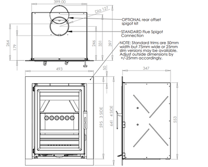 Charlton & Jenrick Fireline Ecostar 5 Inset Stove