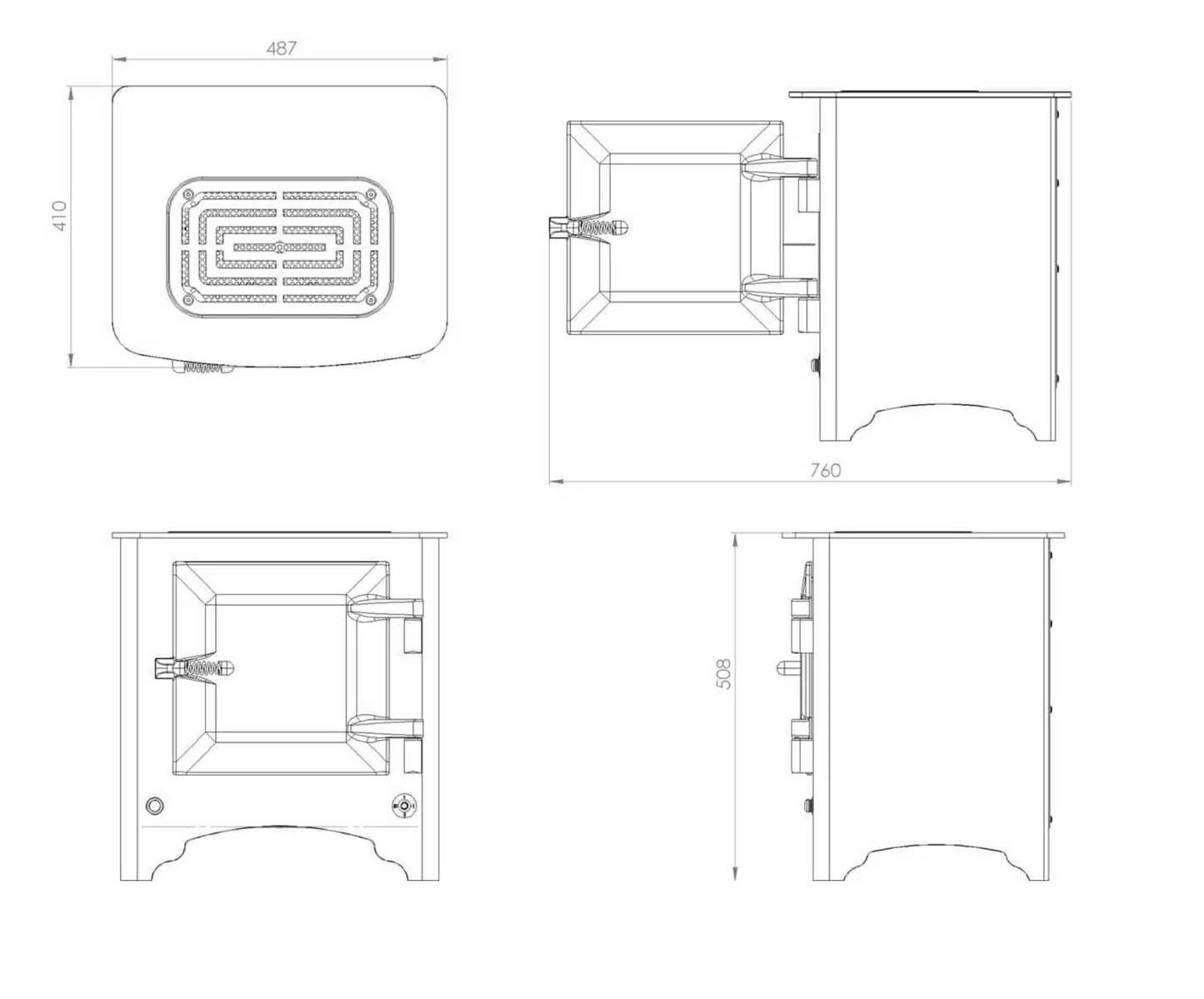 Everhot Electric Stove 1.5kW stove with unique oven