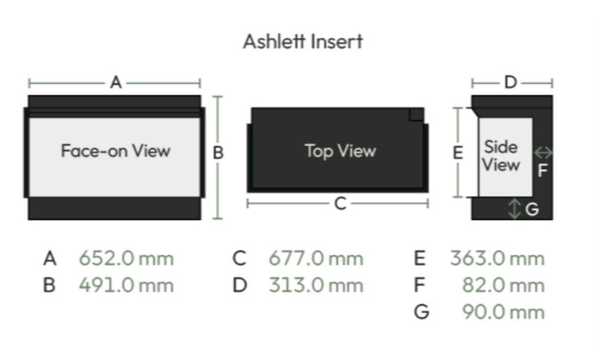British Fires Ashlett Insert Electric Fire