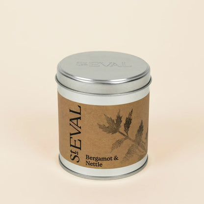 St Eval Bergamot & Nettle Scented Tin Candle
