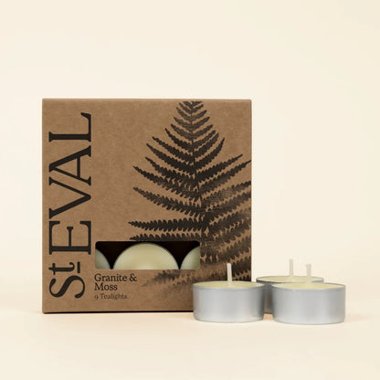 St Eval Granite & Moss Scented Tealights
