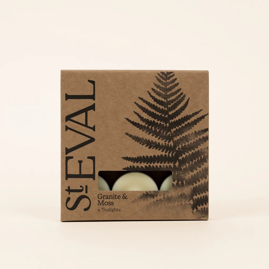 St Eval Granite & Moss Scented Tealights