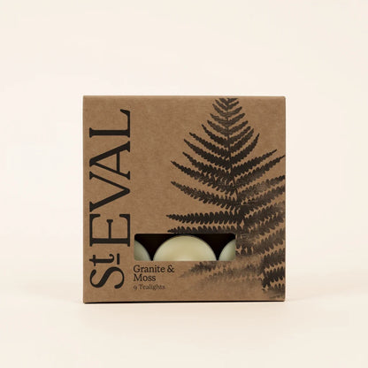 St Eval Granite & Moss Scented Tealights
