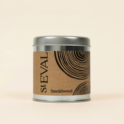 St Eval Sandalwood Scented Tin Candle